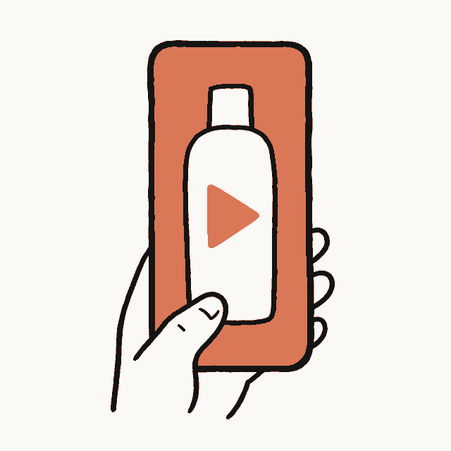 Hand-drawn off-Amazon video creative illustration